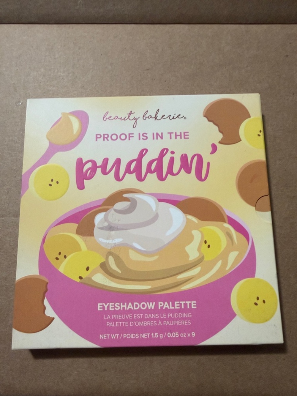 Beauty Bakerie Puddin' Themed Eyeshadow Palette - Pink & Yellow